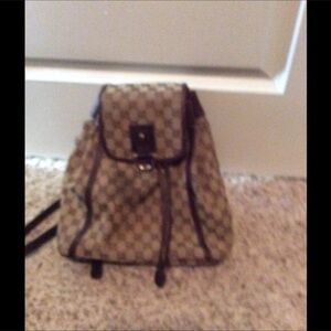 Gucci Brown and Black Backpack